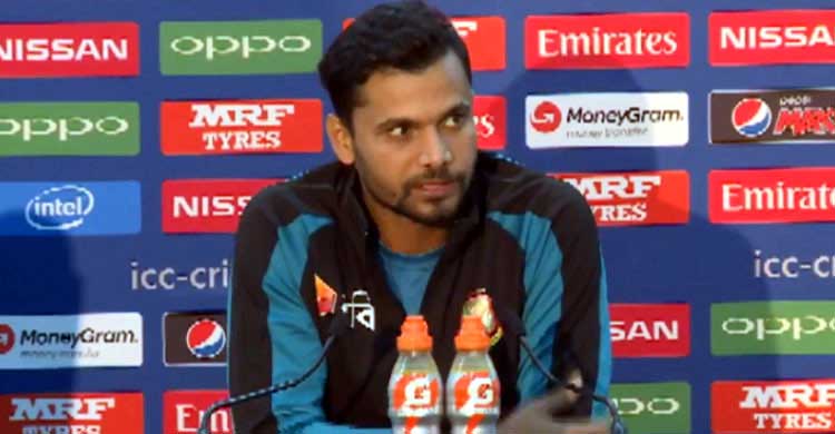 আমরা নই, ইংল্যান্ডই চাপে থাকবে : মাশরাফি